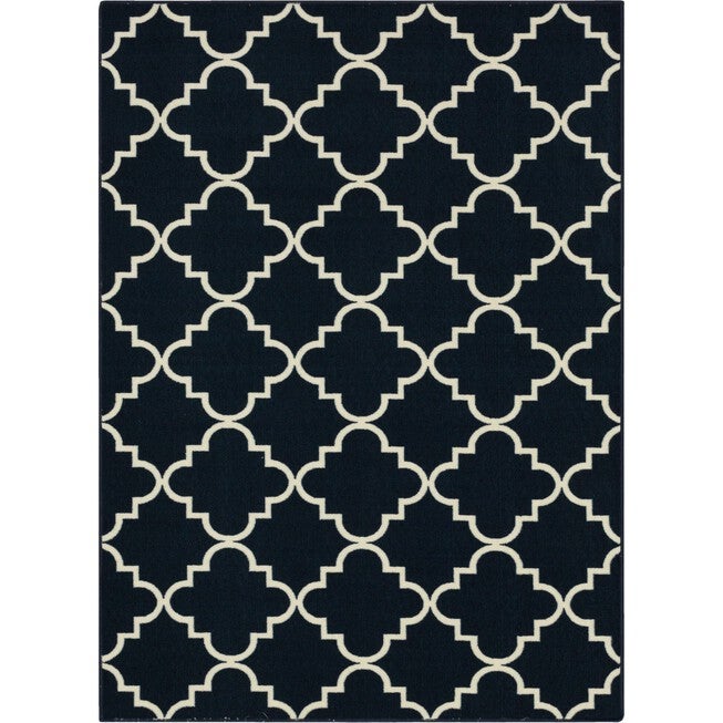 Fancy Trellis Navy 6' X 9', NAVY, hi-res image number null