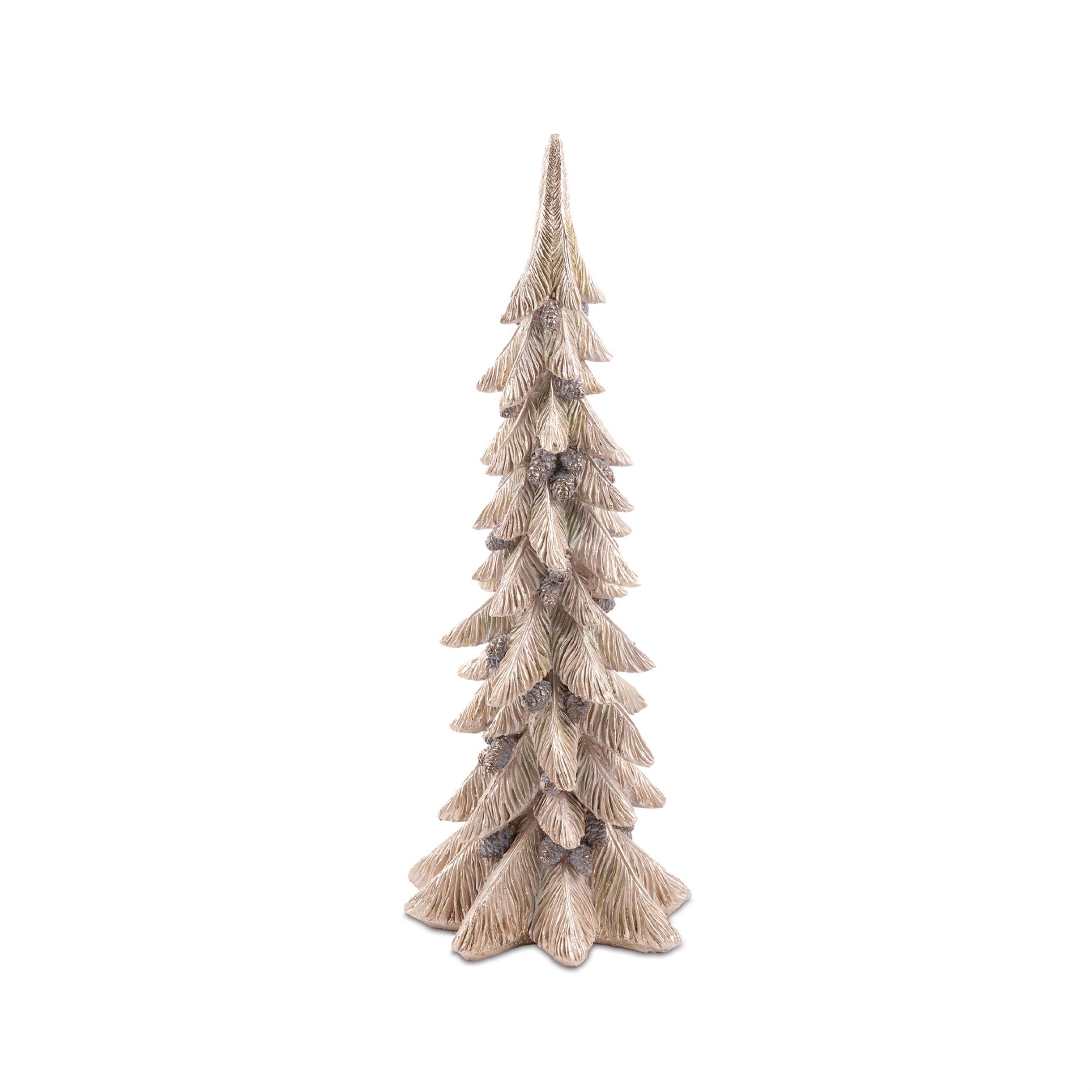 Metallic Pine Tree with Pinecones (Set of 3), GOLD, alternate image number 3