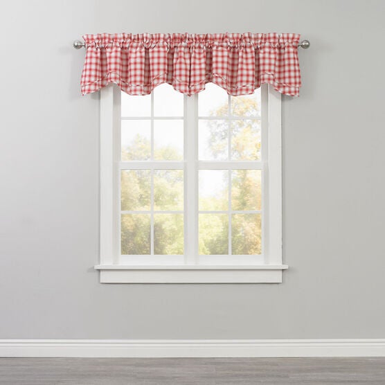 Country Check Layered Valance, Country Check Layered Valance,
