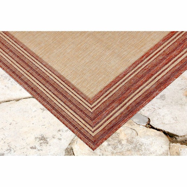 Liora Manne Carmel Multi Border Indoor/Outdoor Rug Green 23 inchesX7 feet 6 inches, , alternate image number null