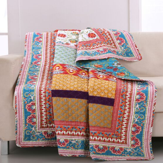 Thalia Quilted Throw Blanket, MULTI, hi-res image number null
