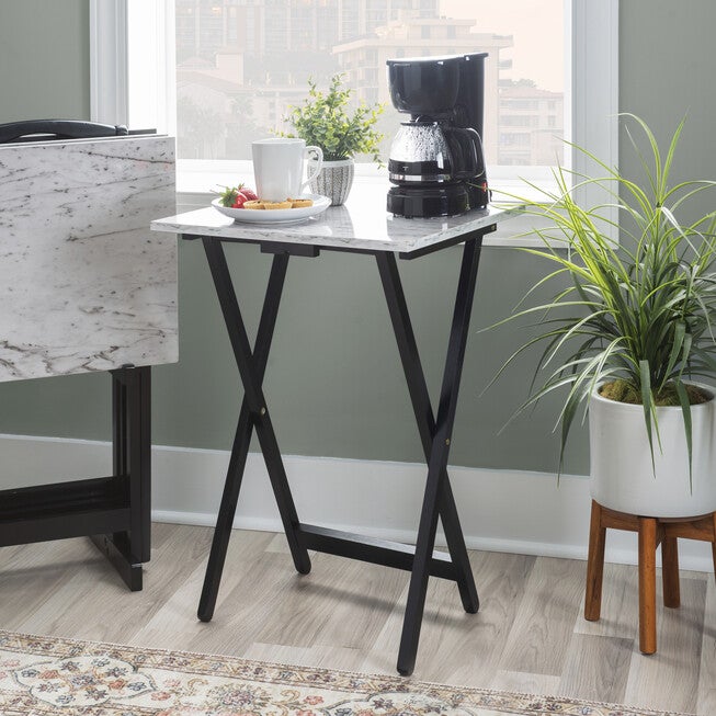 White Faux Marble Tray Set, , alternate image number 11
