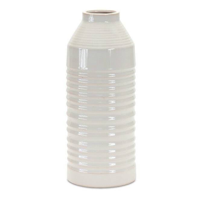 Vase 14 inchesH Terra Cotta, WHITE, hi-res image number 0