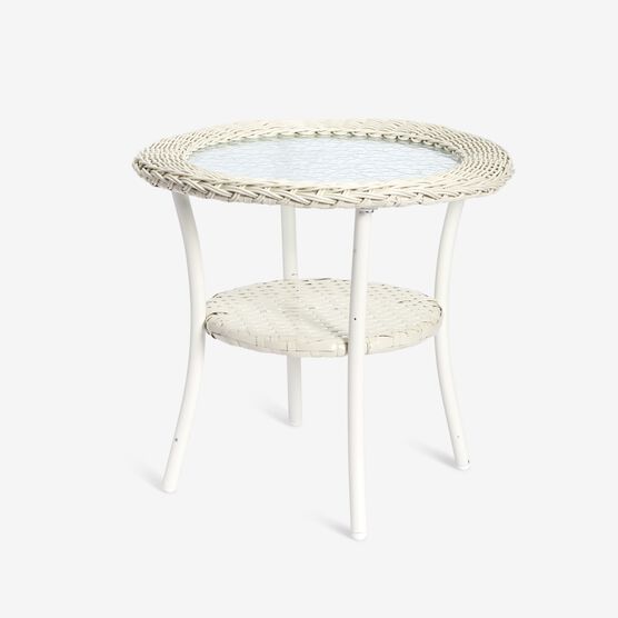 Roma All-Weather Wicker Side Table, 