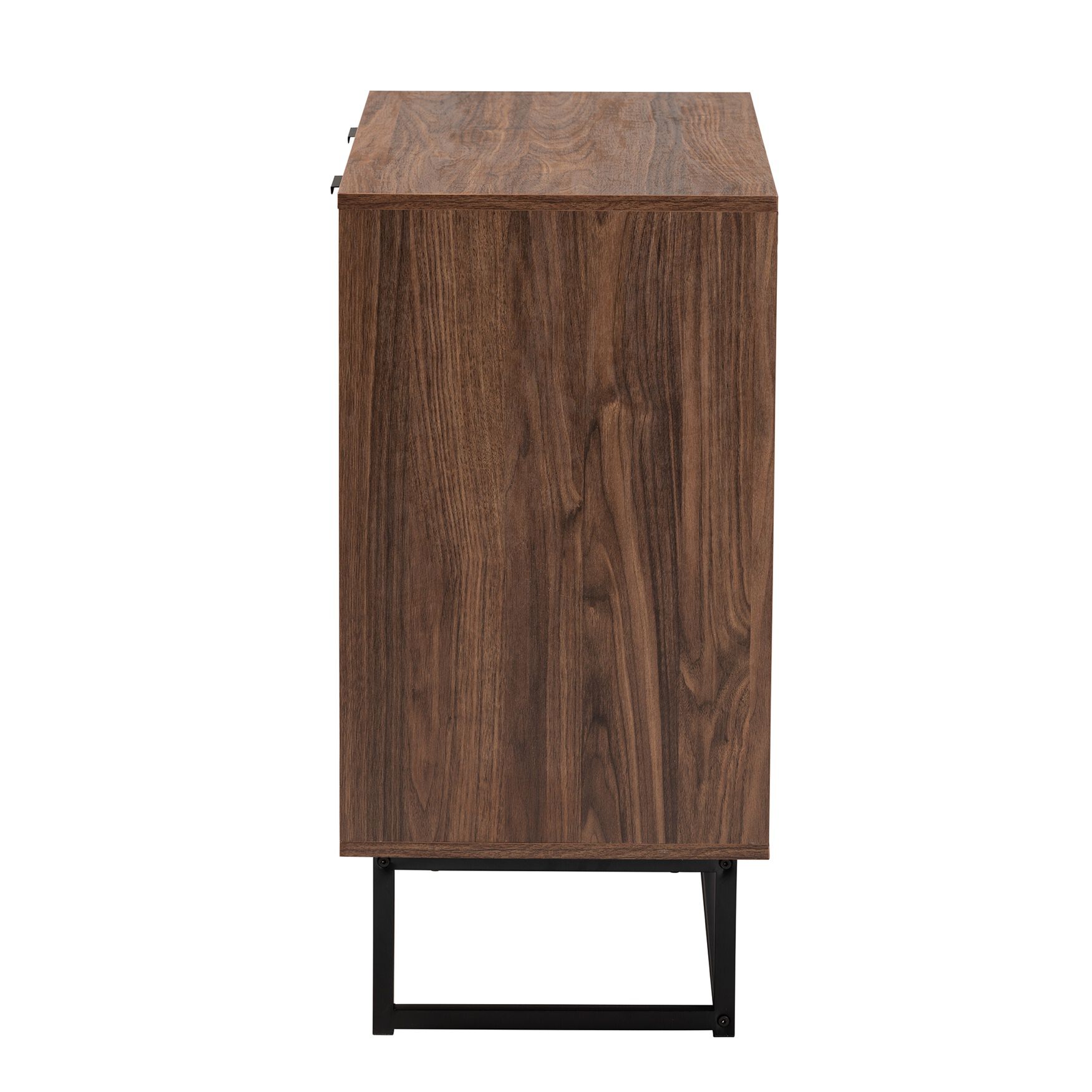 Sadia Modern Walnut Brown Finished Wood Storage Cabinet, , alternate image number 3