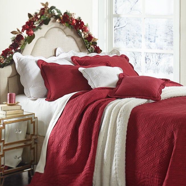 Florence Oversized Cotton Bedspread Collection , , hi-res image number null