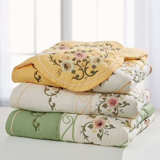 Cobalt Blue BrylaneHome Ava Embroidered Cotton Sham King