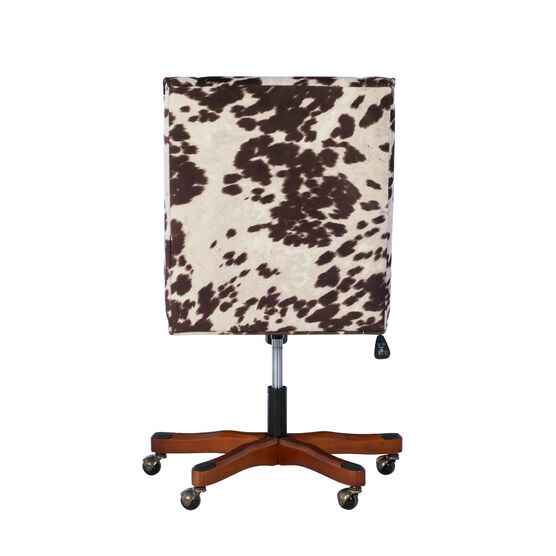 Delgany Office Chair Brown and White Cow Print, , alternate image number null