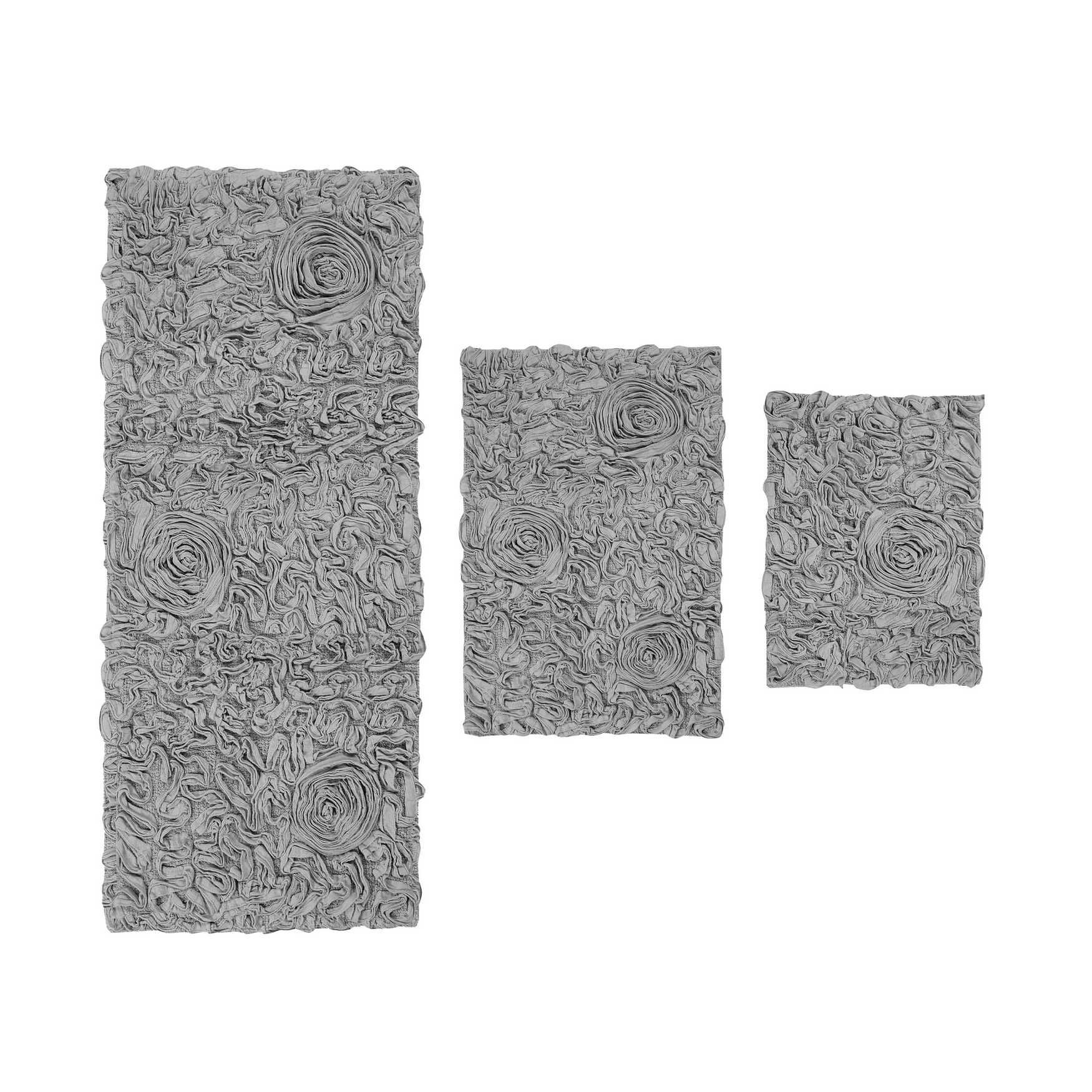 Bell Flower 3 Piece Bath Rug Collection
