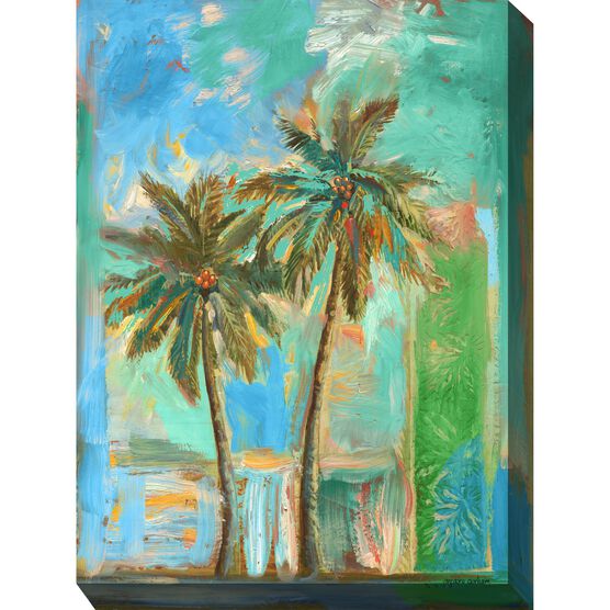 Modern Palms 2 Outdoor Wall Art Wall Decor Brylane Home