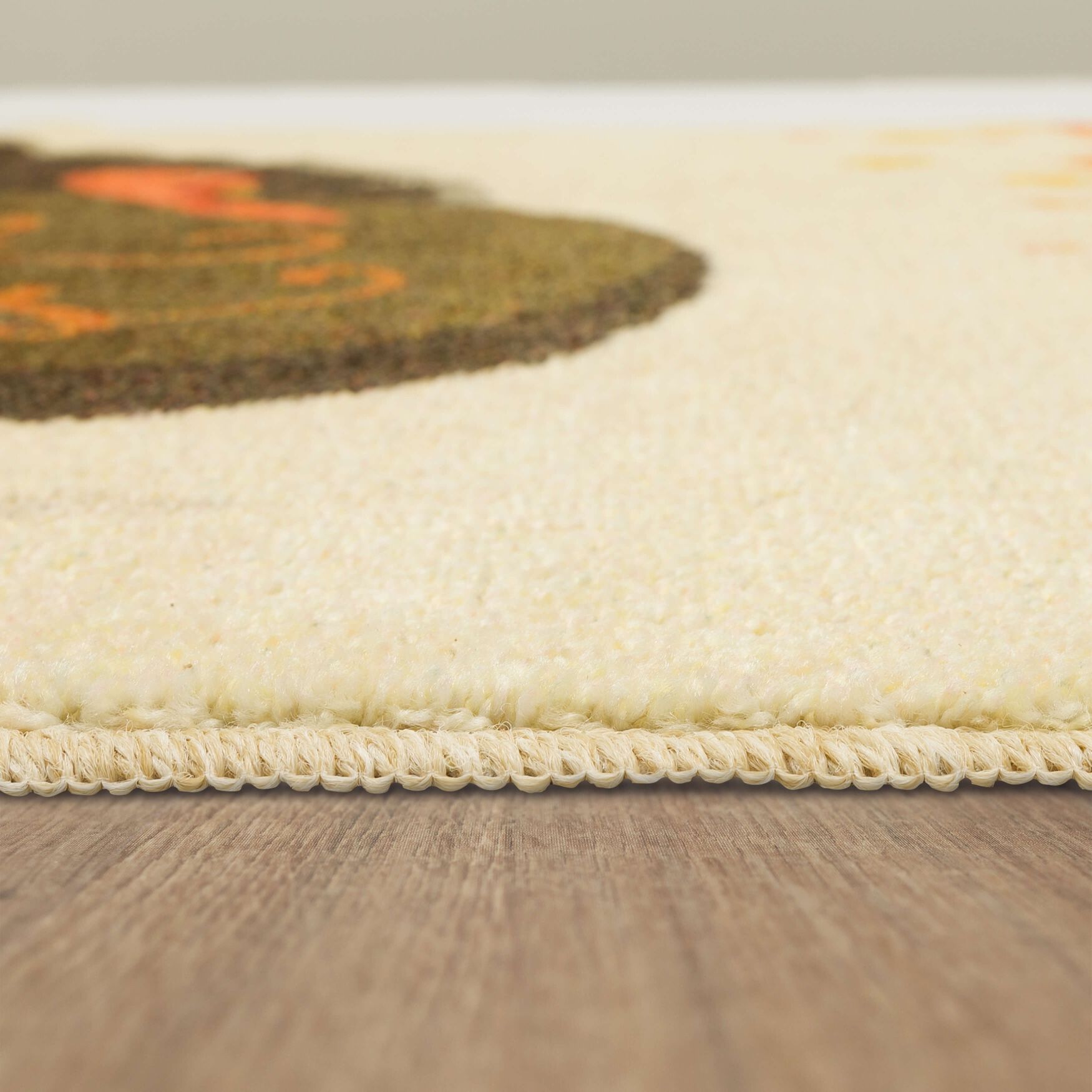 Give Thanks Turkey Cream Kitchen Rug, , alternate image number 3
