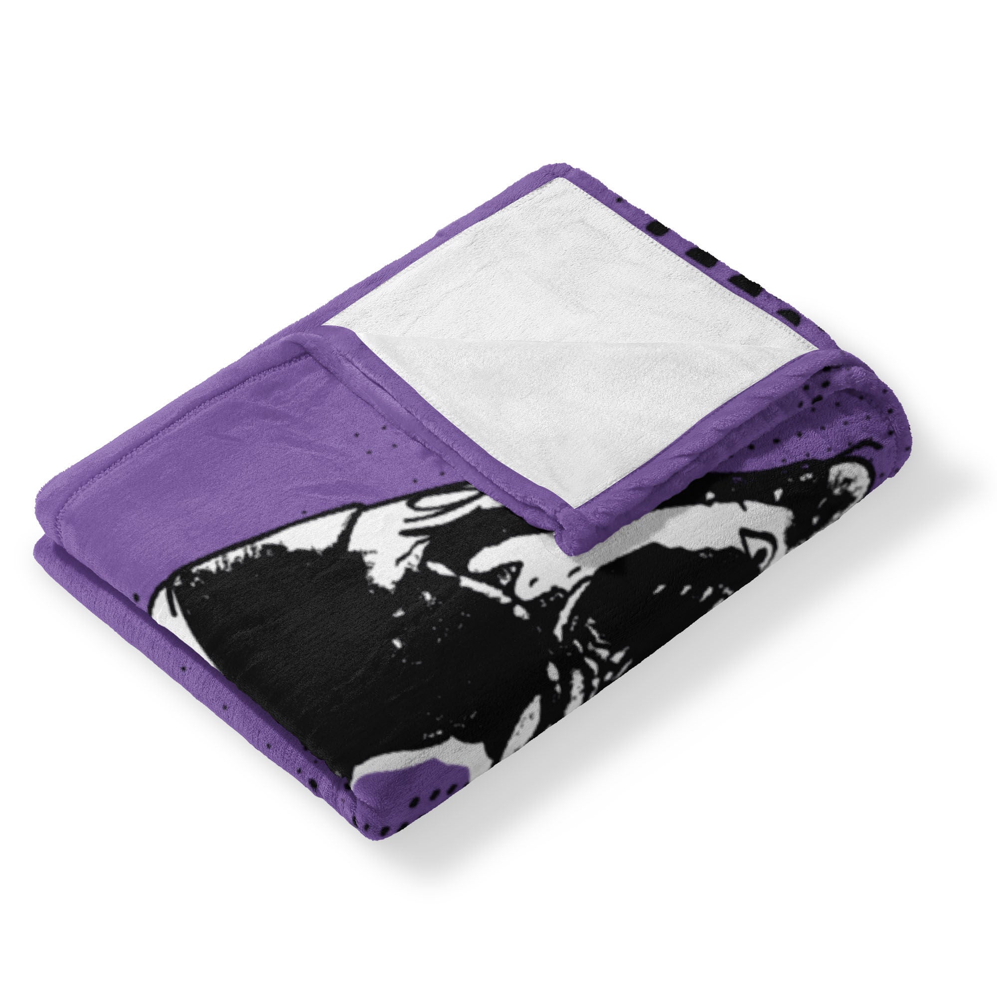Warner Bros. Beetlejuice I Hate Sandworms Silk Touch Throw Blanket 40X50 Inches, PURPLE, alternate image number null