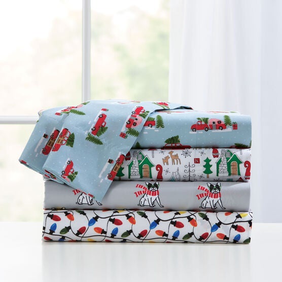 Holly Jolly Christmas Sheet Set Brylane Home