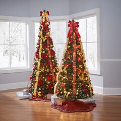 flat to fabulous fully decorated pre lit 6 ft christmas tree - Pre Decorated Artificial Christmas Trees flat to fabulous fully decorated pre lit 6 ft christmas tree - Pre Decorated Artificial Christmas Trees