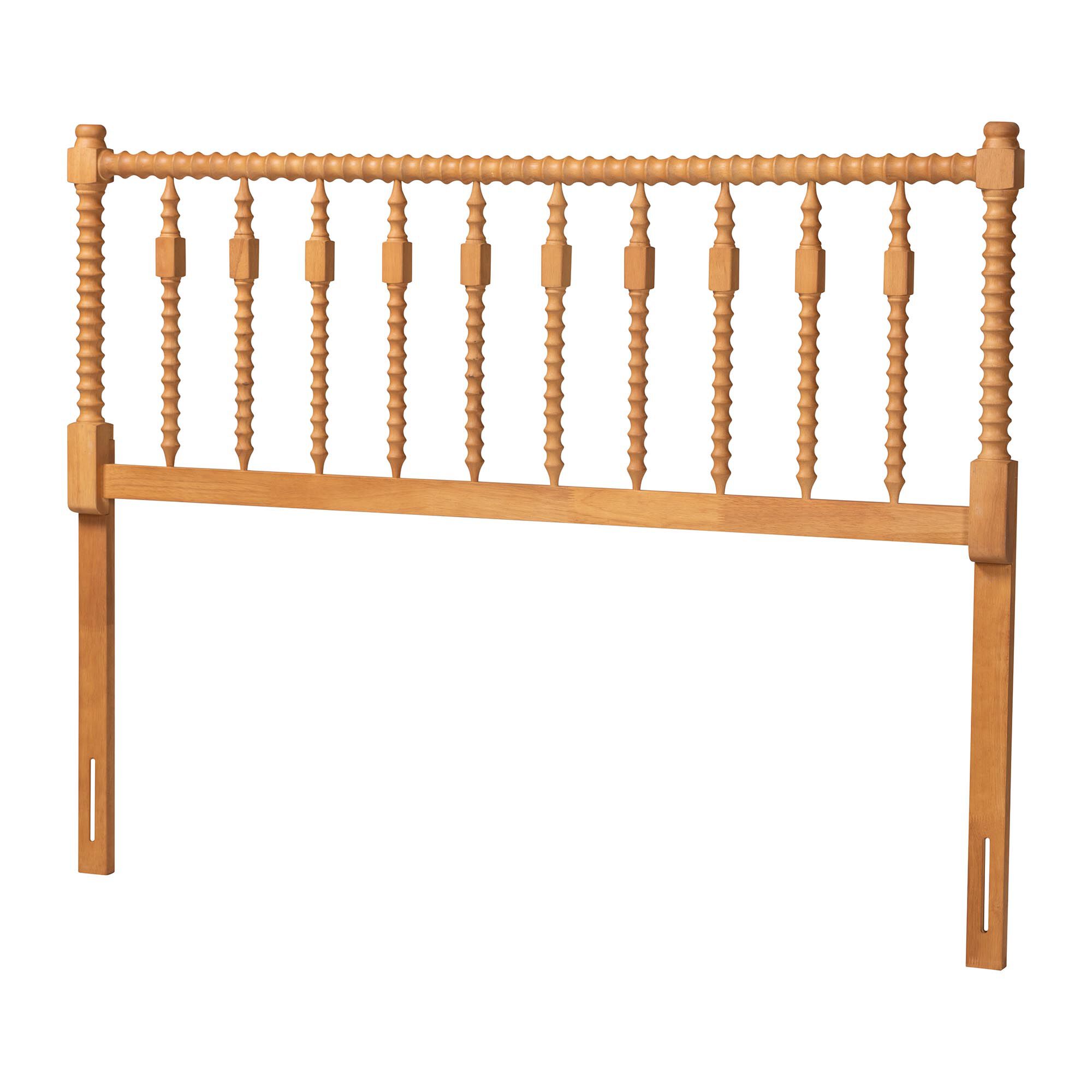Juliette Turned Spindle Headboard, BROWN, alternate image number 1