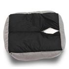 Orthopedic rectangle bolster Pet Bed,Dog Bed, super soft plush, Medium 25x21 inches Gray, , alternate image number 3