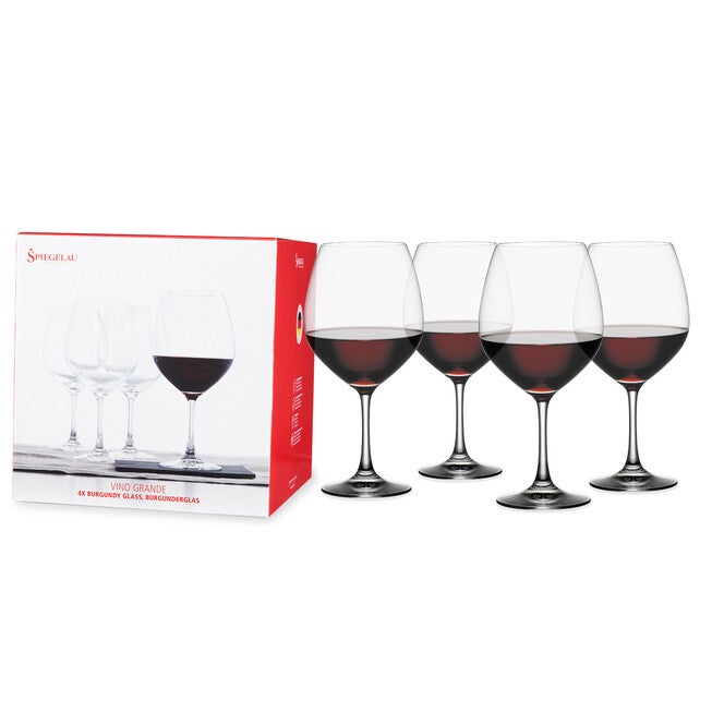 25 Oz Vino Grande Burgundy Glass (Set Of 4), CLEAR, hi-res image number null