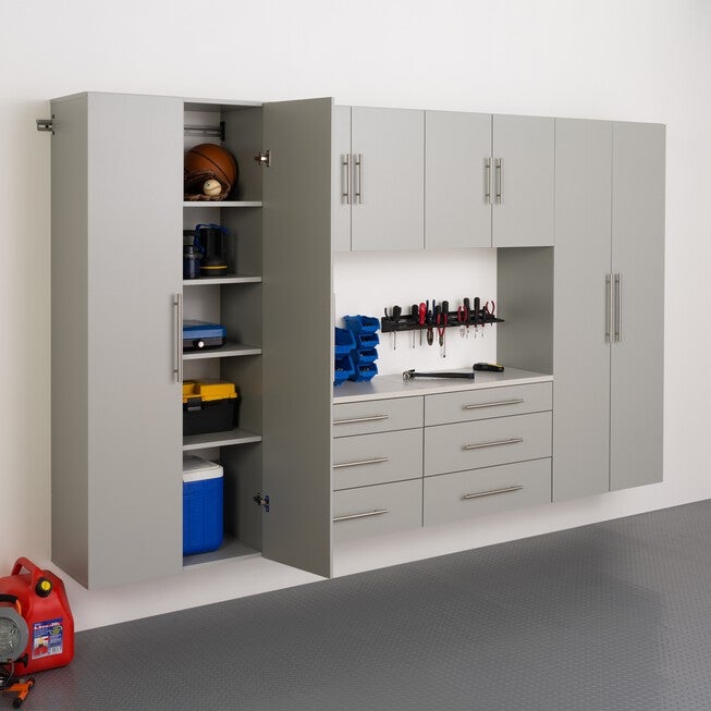 HangUps 30 inches Upper Storage Cabinet, Light Gray, , alternate image number null
