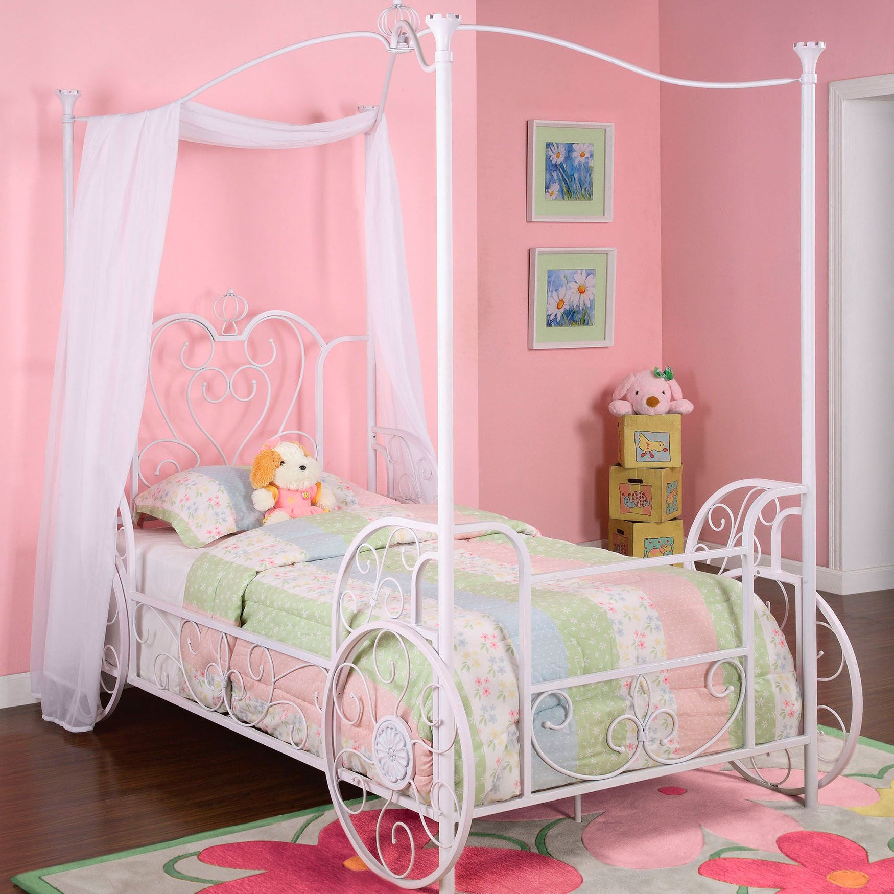 Princess carriage bed canopy outlet