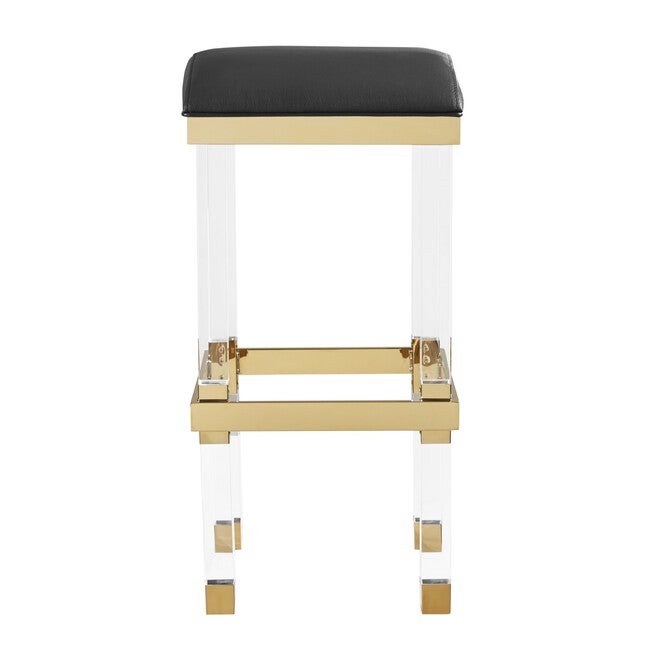 Radnor Upholstered Acrylic Barstool, , alternate image number 2