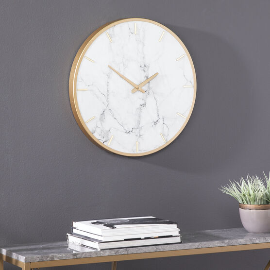 Lenzienne Decorative Wall Clock, WHITE, hi-res image number null