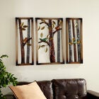 Set Of 3 Tin Farmhouse Floral Wall Decor, , alternate image number null