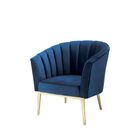 Accent Chair, MIDNIGHT BLUE GOLD, hi-res image number null