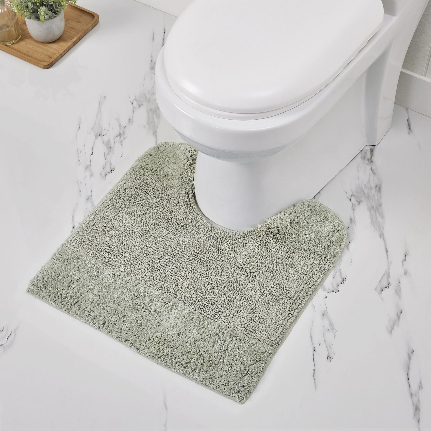 Granada Collection 100% Cotton 20" X 20" Contour Bath Rug