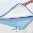 SensorPEDIC 3-Inch Elite Cooling Gel-Infused Memory Foam Mattress Topper, , alternate image number null