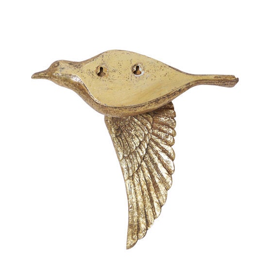 Set Of 3 Gold Polystone Coastal Birds Wall Décor, , on-hover image number null