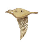 Set Of 3 Gold Polystone Coastal Birds Wall Décor, , on-hover image number null
