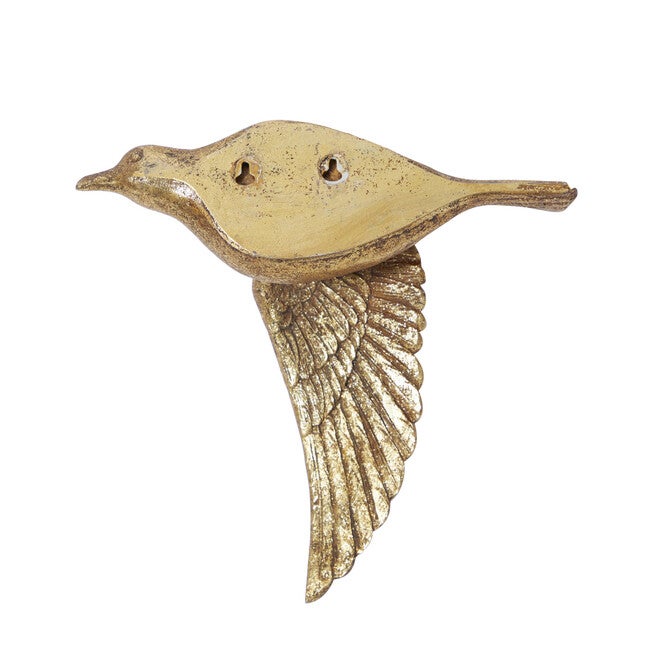 Set Of 3 Gold Polystone Coastal Birds Wall Décor, , on-hover image number 1