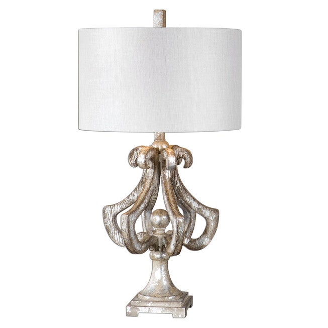 Vinadio Distressed Silver Table Lamp, SILVER, hi-res image number null