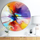 Creative Flower In Multiple Colors Farmhouse Wall Clock, MULTI, hi-res image number null