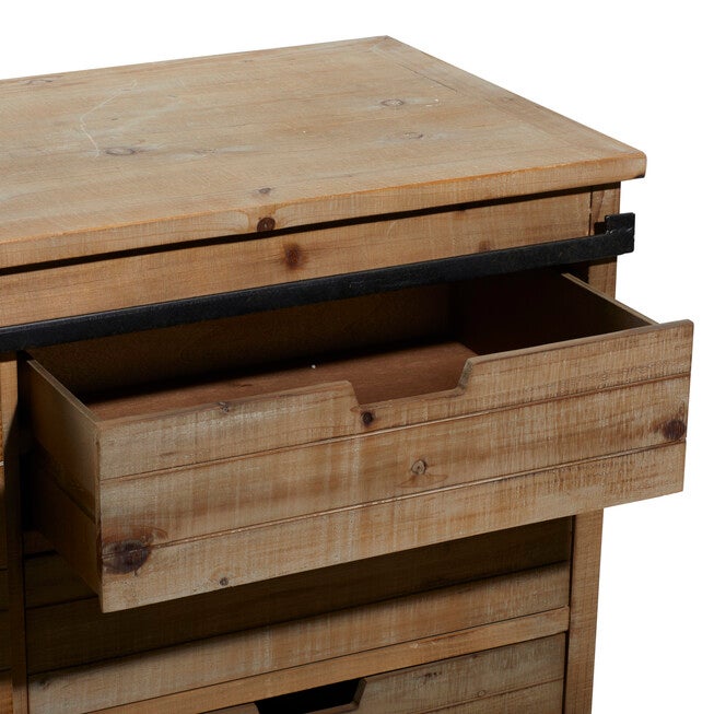 Brown Chinese fir Wood Rustic Cabinet, 32x44x19, , alternate image number null