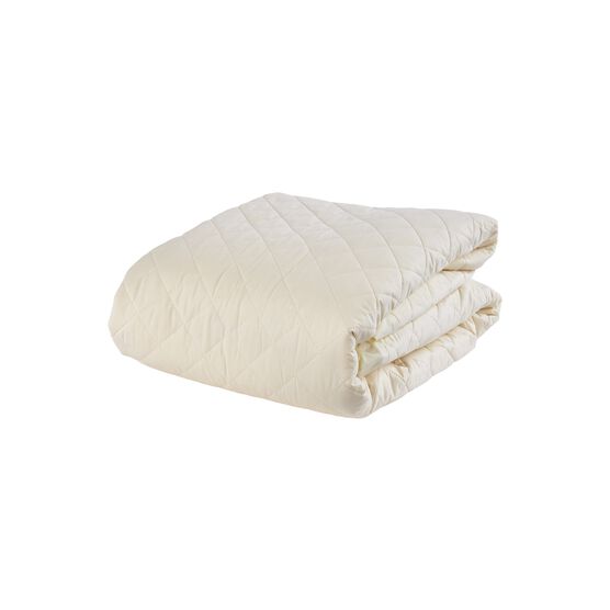 myProtector™ 2-in-1 washable natural wool mattress protector, IVORY, hi-res image number null