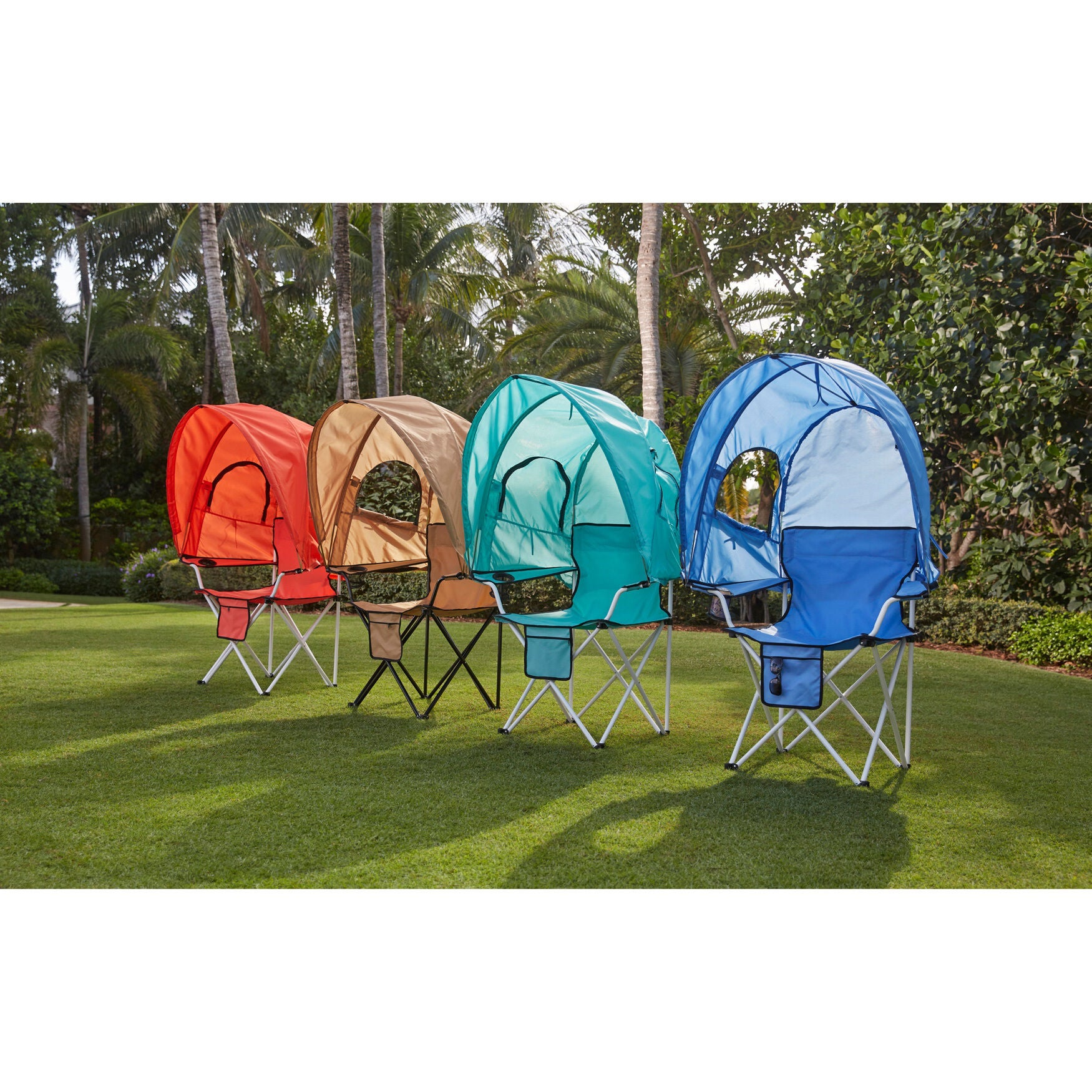 Lawn chair tent top
