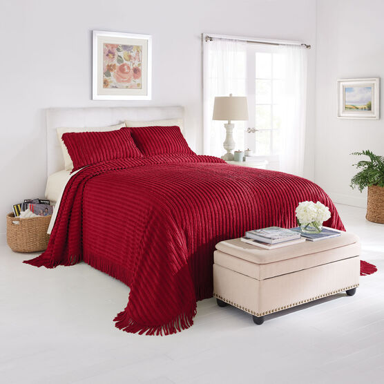 Chenille Bedspread Brylane Home, What Is The Size Of A Queen Bedspread