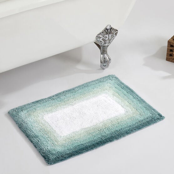 Torrent Bath Mat Rug, 21" X 34", TURQUOISE, hi-res image number null