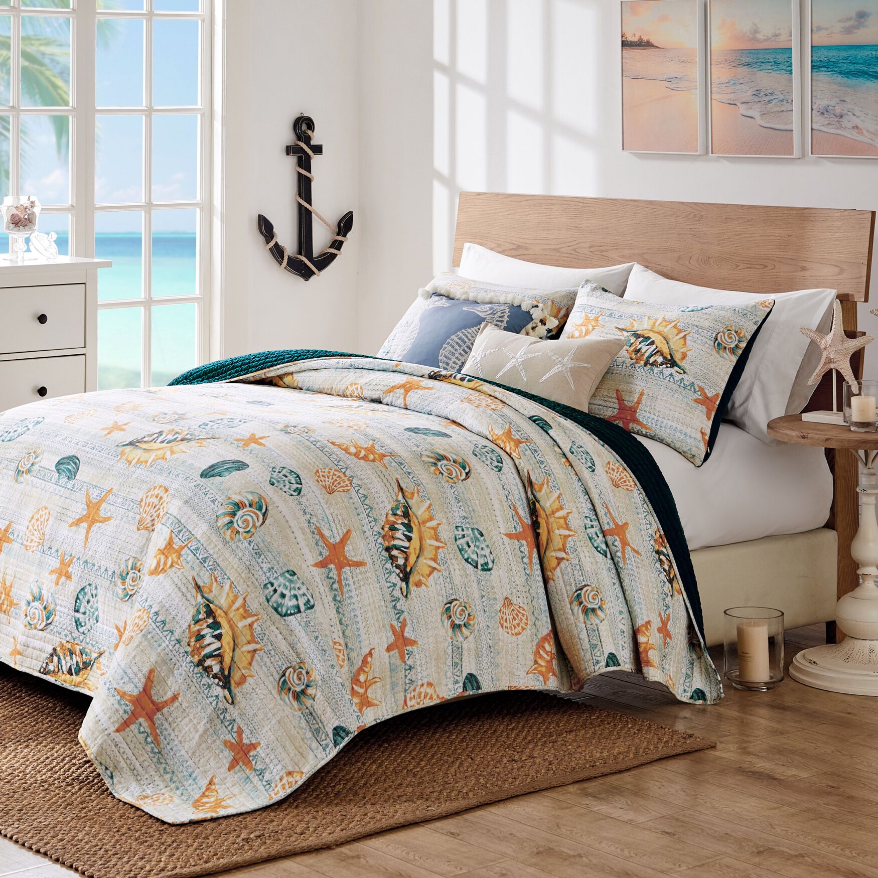 Kona Quilt Set, OCEAN, hi-res image number 0