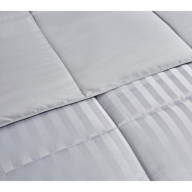 Kathy Ireland 3-PC Reversible Down Alternative Comforter, Platinum Silver, , alternate image number null