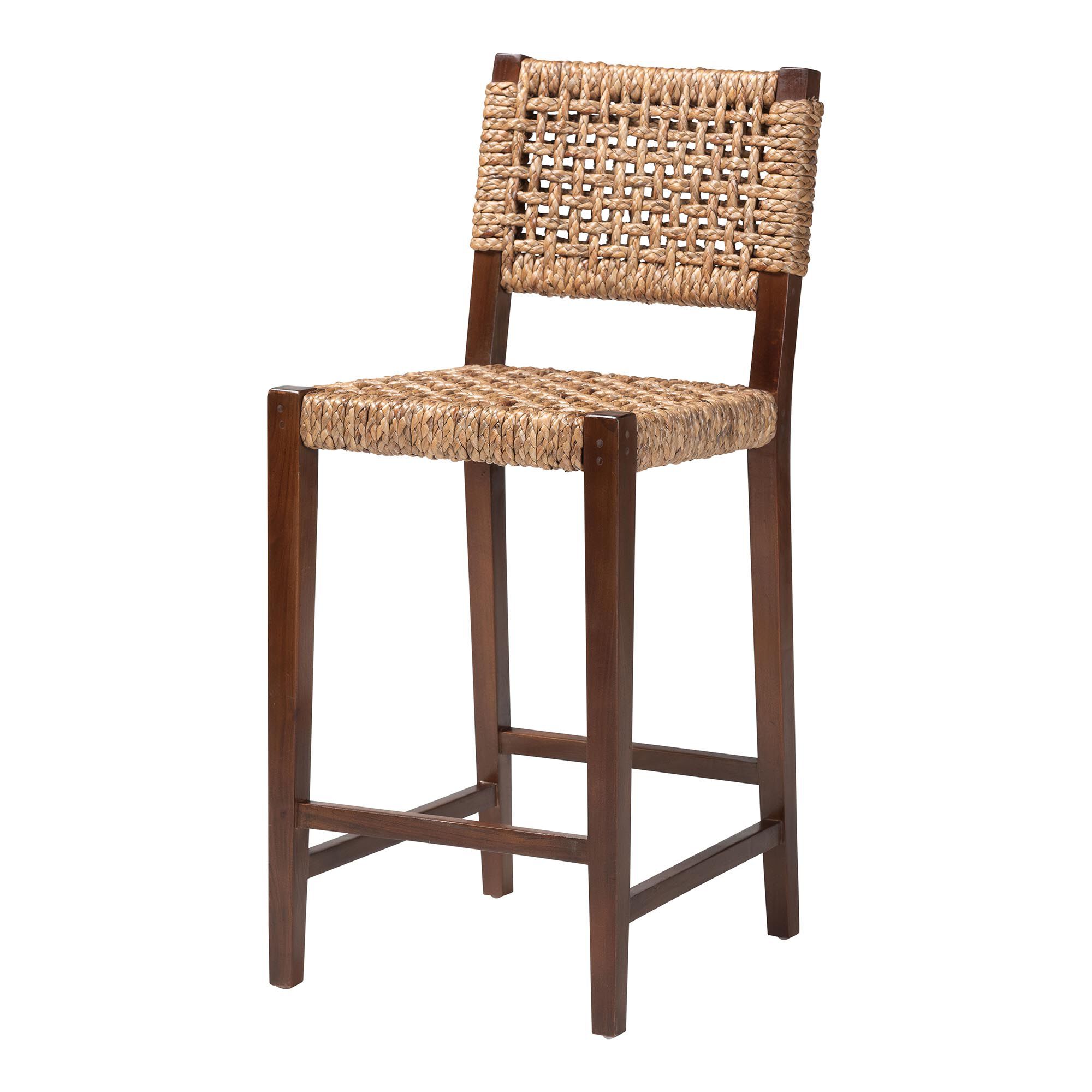 Alise Handwoven Seagrass Bar Stool, NATURAL, alternate image number 1