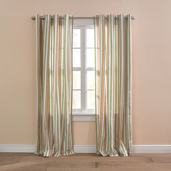 Striped Grommet Curtain Panels Best Home Decorating Ideas