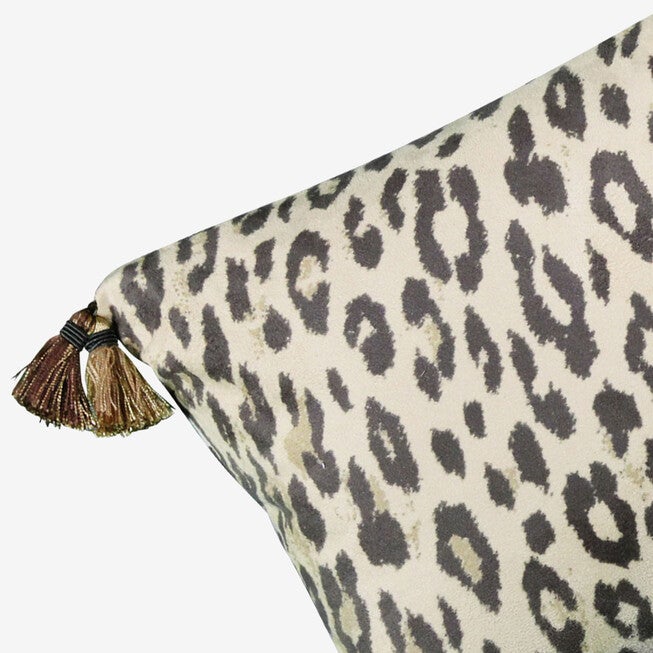 Faux Suede Animal Print Reversible Decorative Pillow, , on-hover image number null