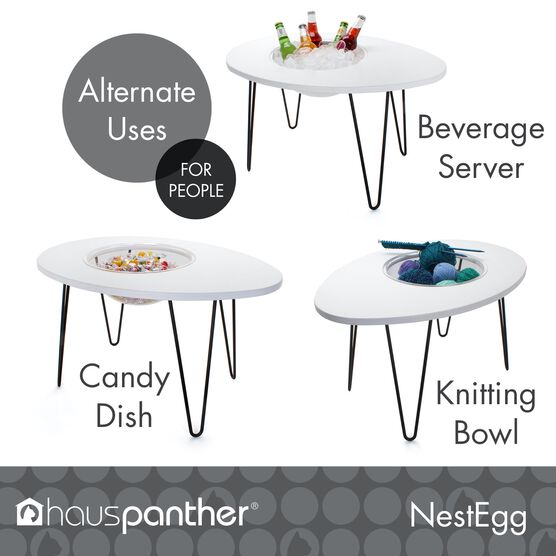 Hauspanther NestEgg - Raised Cat Bed & Side Table, , alternate image number null