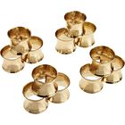 Hammered Gold Napkin Ring, Set of 6, GOLD, hi-res image number null