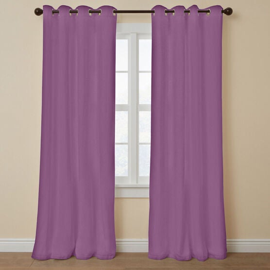 Poly Cotton Canvas Grommet Panel Brylane Home