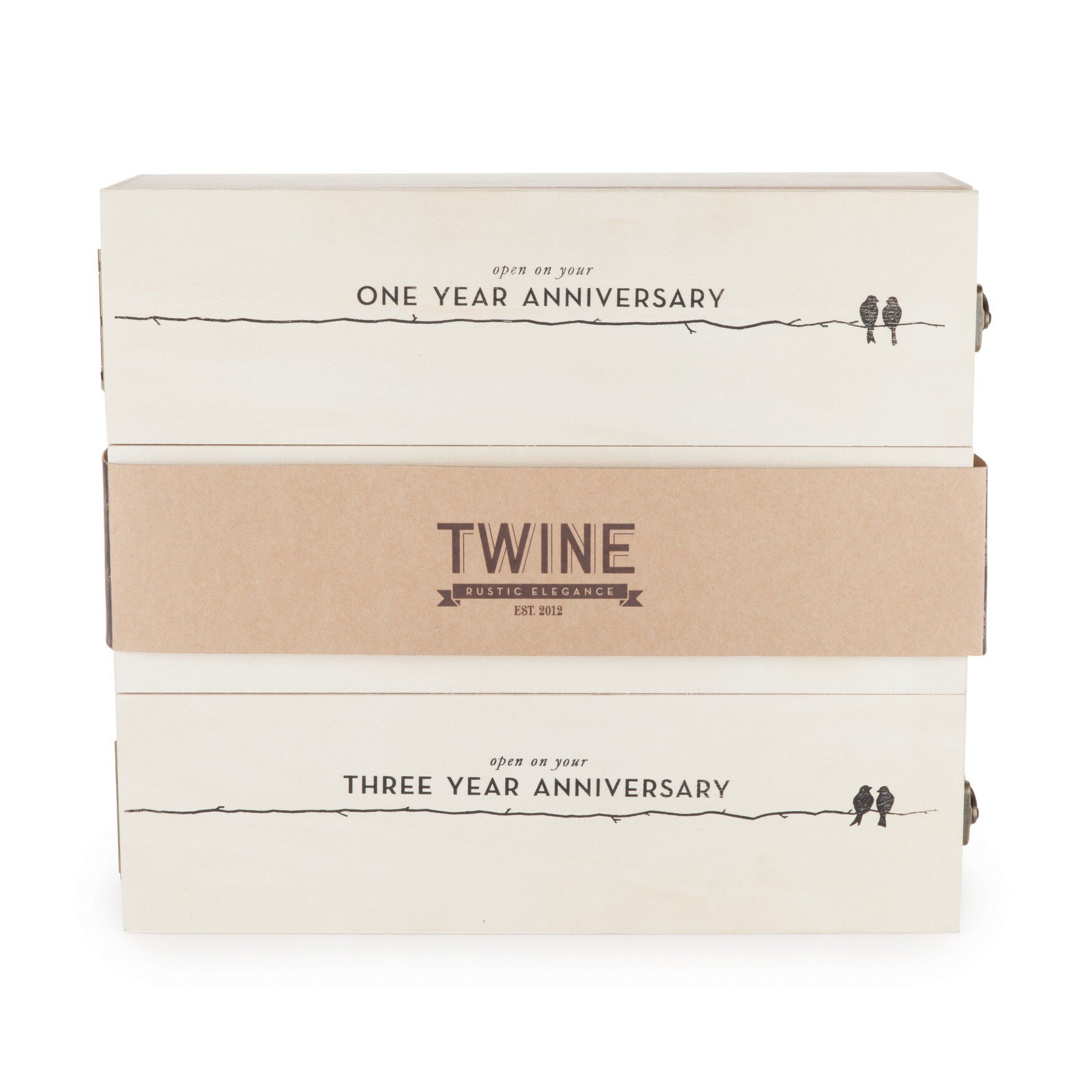Newlywed'S Anniversary Wooden Wine Box, , alternate image number 7