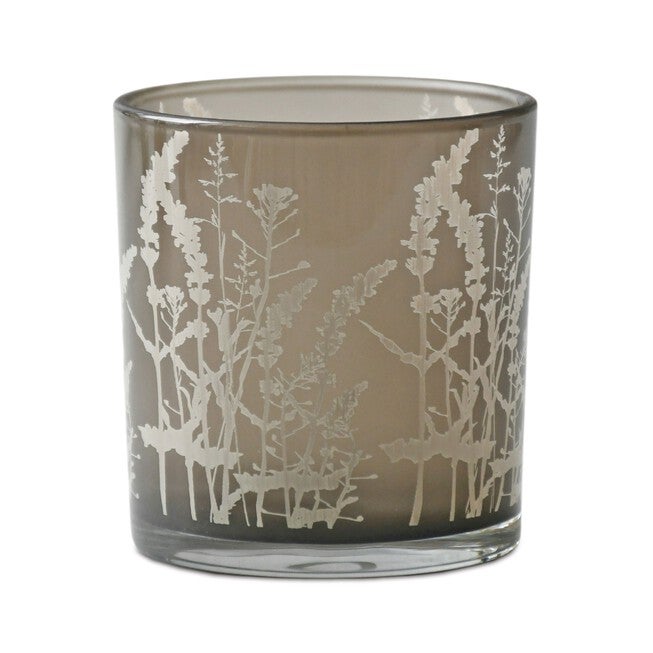 Wildflower Glass Candle Holder (Set of 3), GREY, alternate image number 1