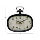 White Vintage Metal Wall Clock, , alternate image number null
